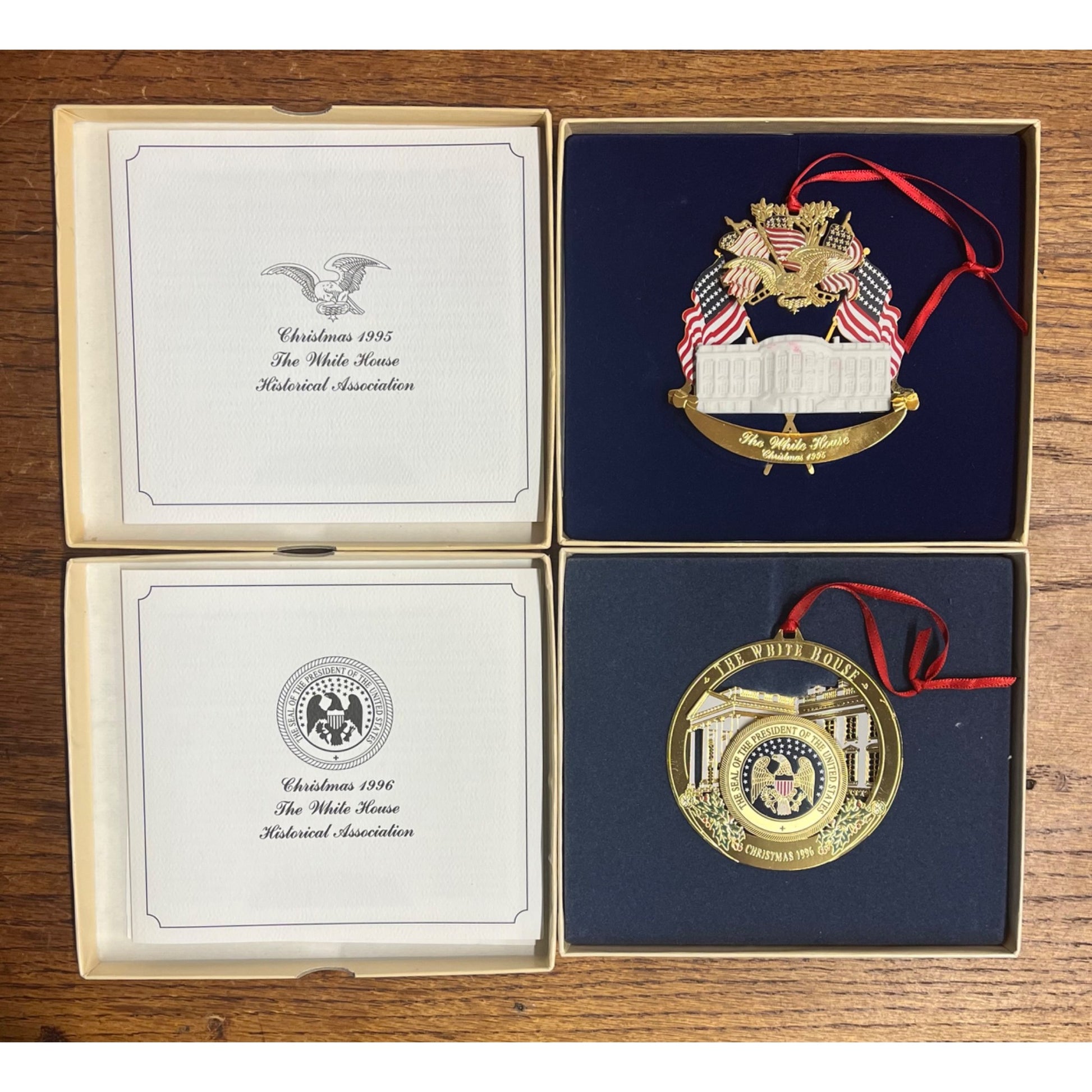 Vintage Lot (18) The White House Historical Association Ornaments