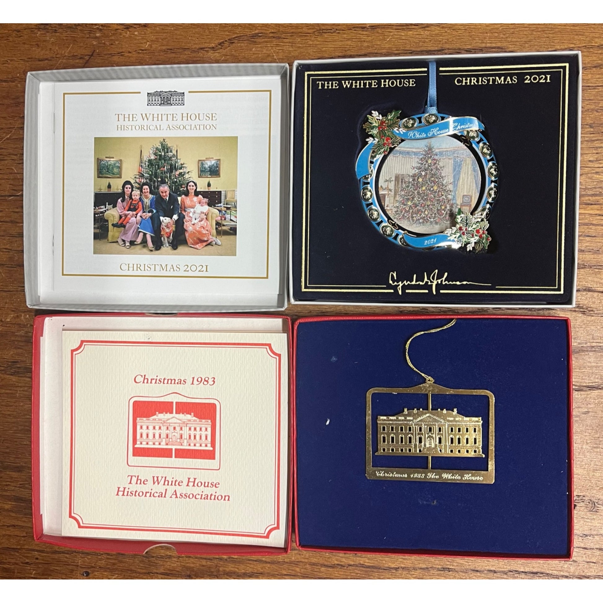 Vintage Lot (18) The White House Historical Association Ornaments