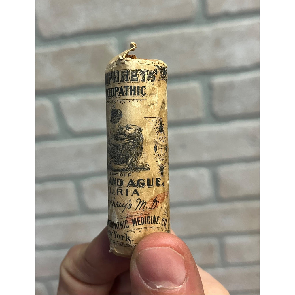 Vintage Humphrey's Homeopathic Sample Glass Quack Medicine Bottle No. 16