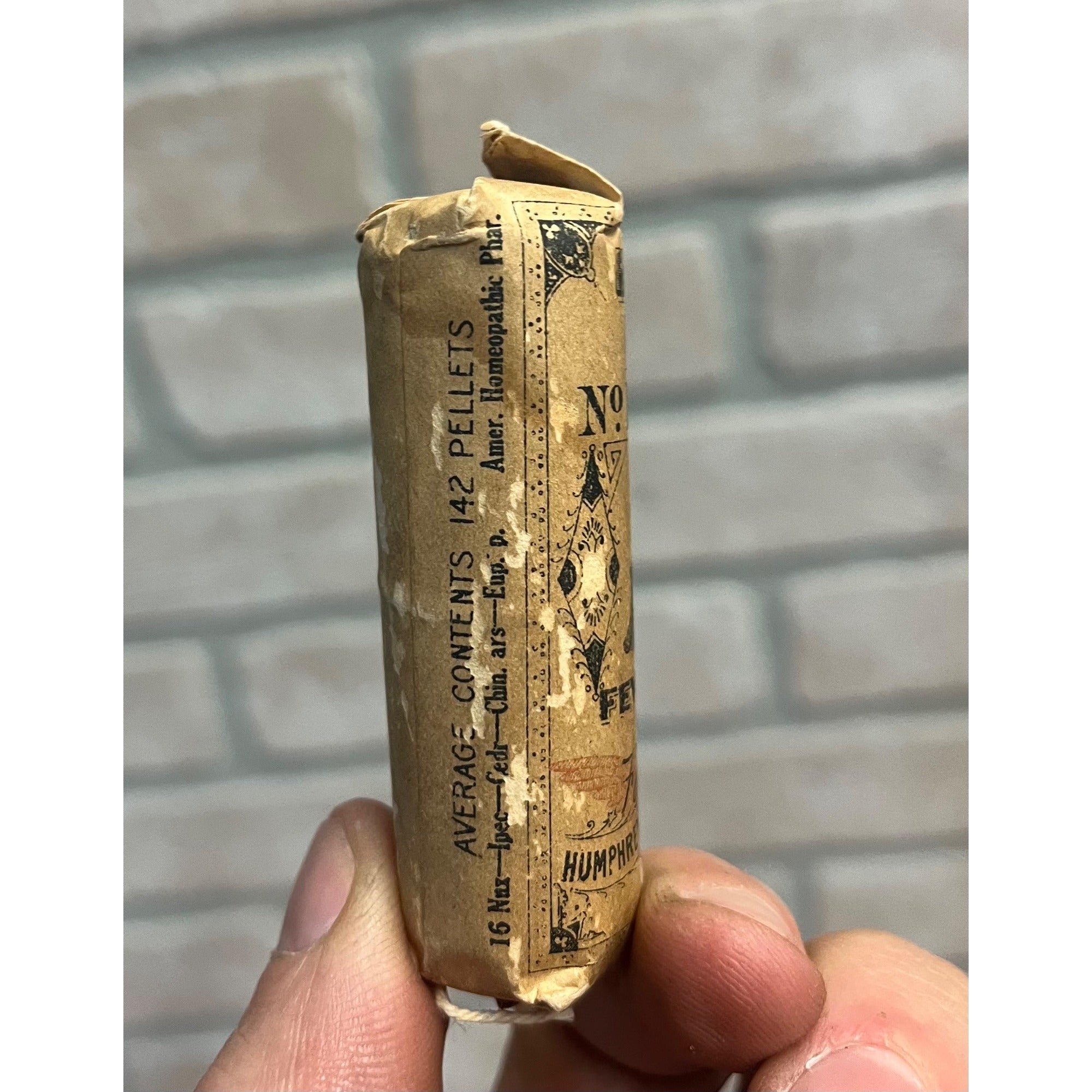 Vintage Humphrey's Homeopathic Sample Glass Quack Medicine Bottle No. 16