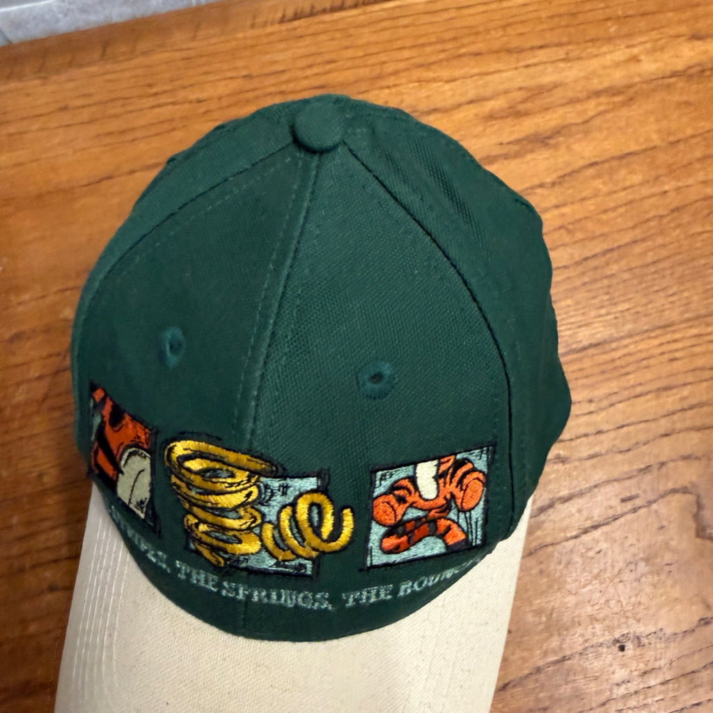 DISNEY Mickey Inc THE TIGGER Stripes Spring Bounce Baseball Snapback Cap Hat