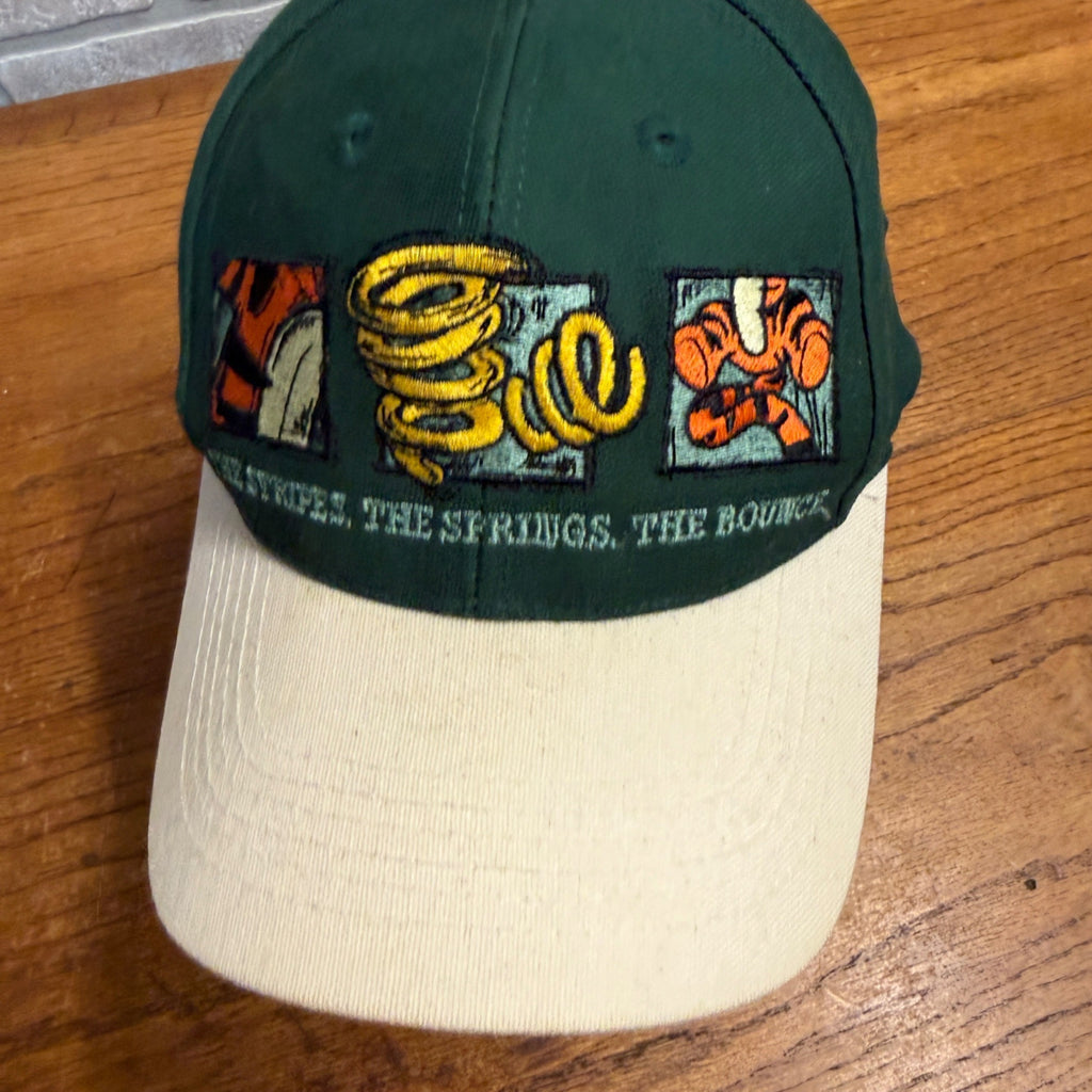 DISNEY Mickey Inc THE TIGGER Stripes Spring Bounce Baseball Snapback Cap Hat