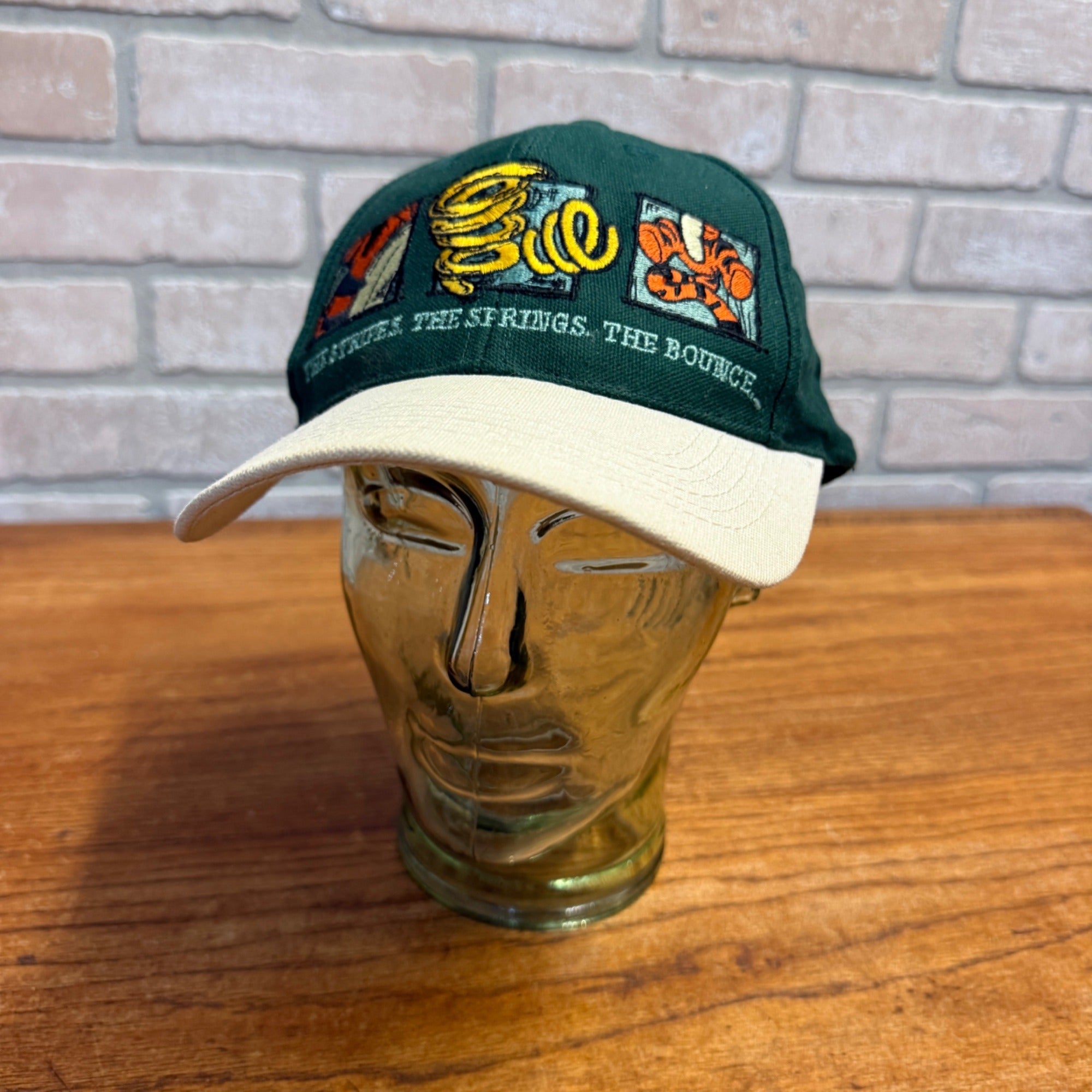 DISNEY Mickey Inc THE TIGGER Stripes Spring Bounce Baseball Snapback Cap Hat
