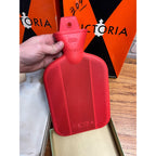 Vintage Rexall Victoria Heat Hot Water Bottle Red & White w/ Oriignla Boxes