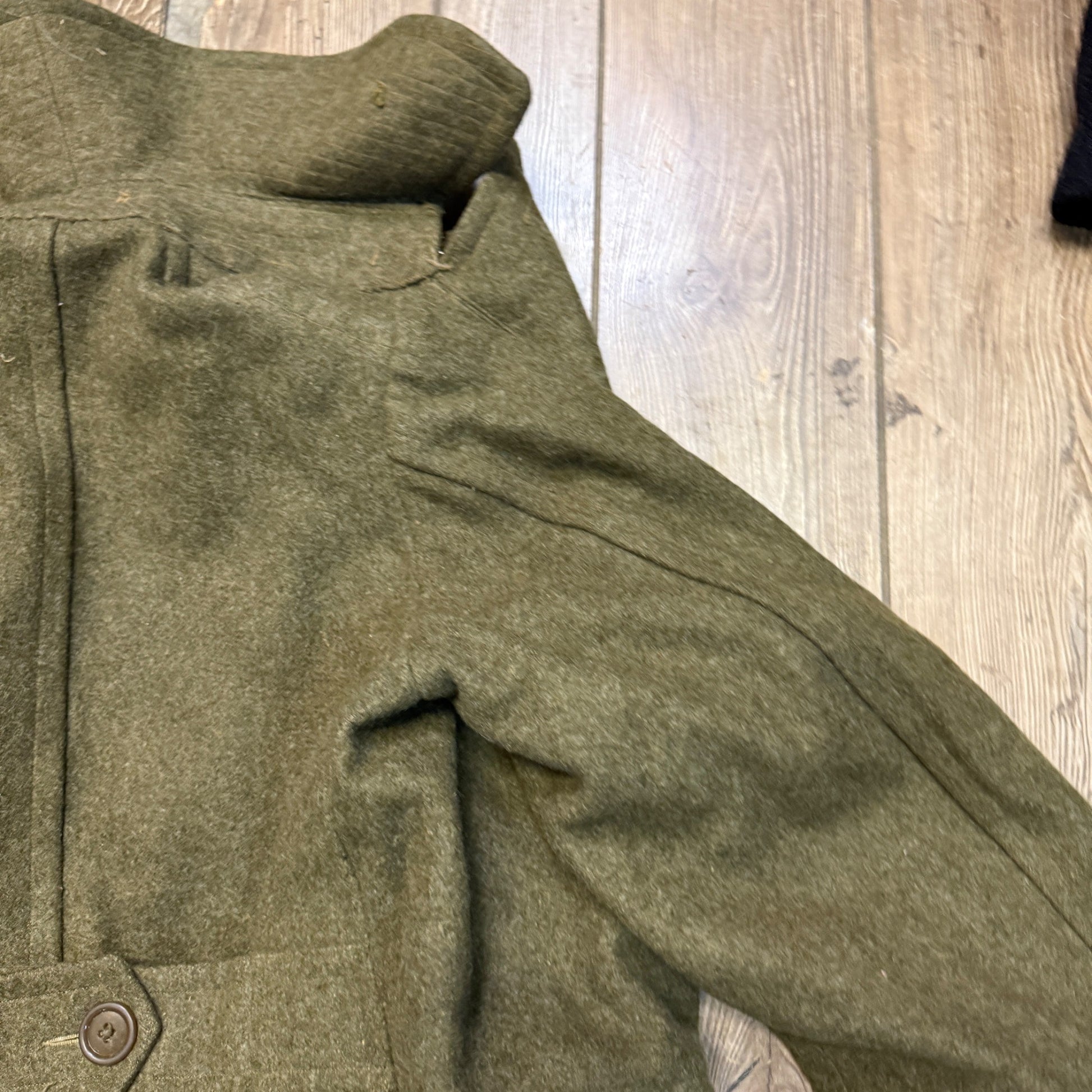 Vintage WW2 WWII Overcoat Uniform Trench Coat Jacket US  Military