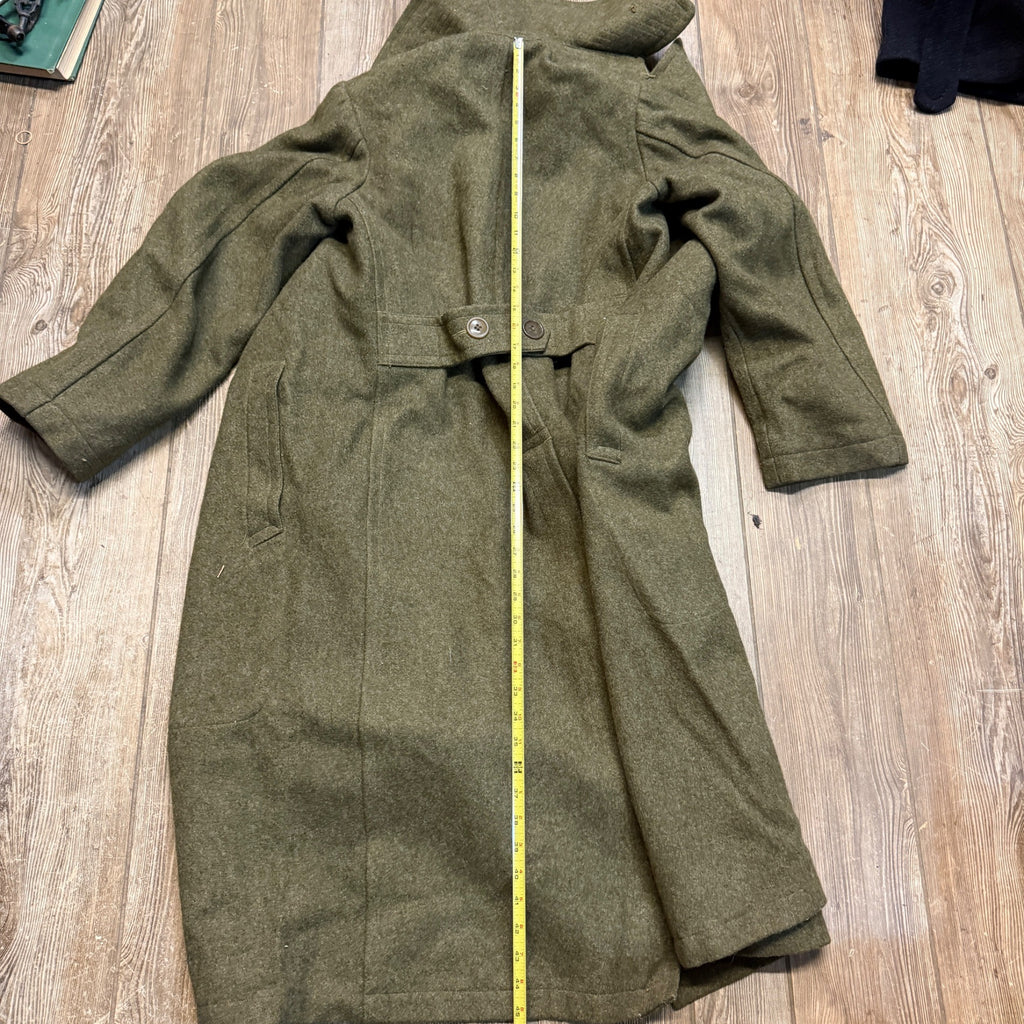Vintage WW2 WWII Overcoat Uniform Trench Coat Jacket US  Military