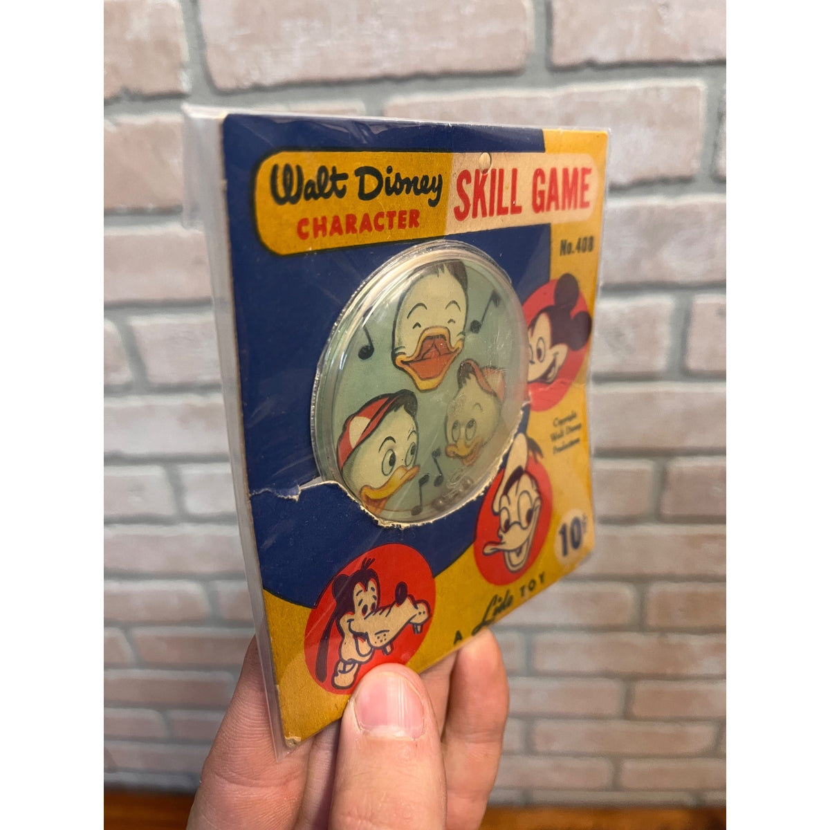 Vintage 1960s Walt Disney Dexterity Games Lido Toy Co Lot (2) Mickey Mouse Duck