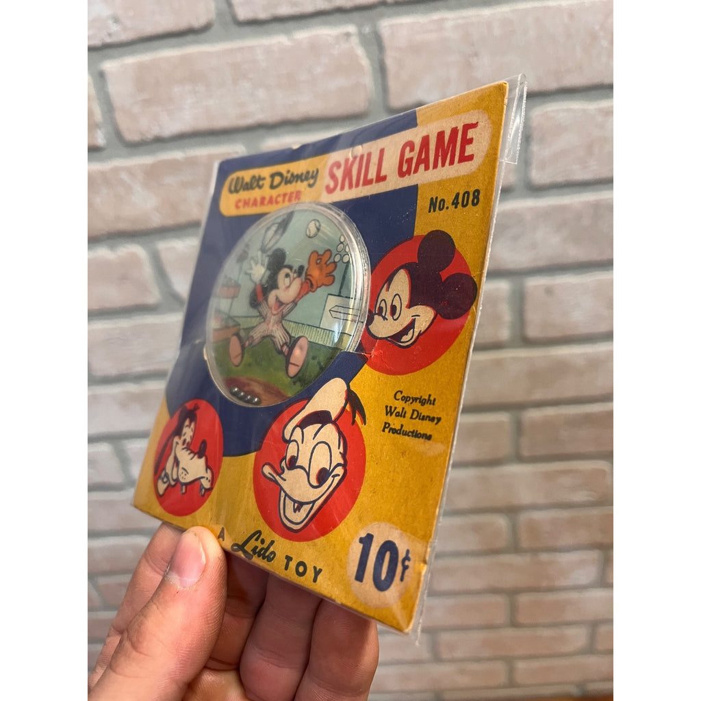 Vintage 1960s Walt Disney Dexterity Games Lido Toy Co Lot (2) Mickey Mouse Duck