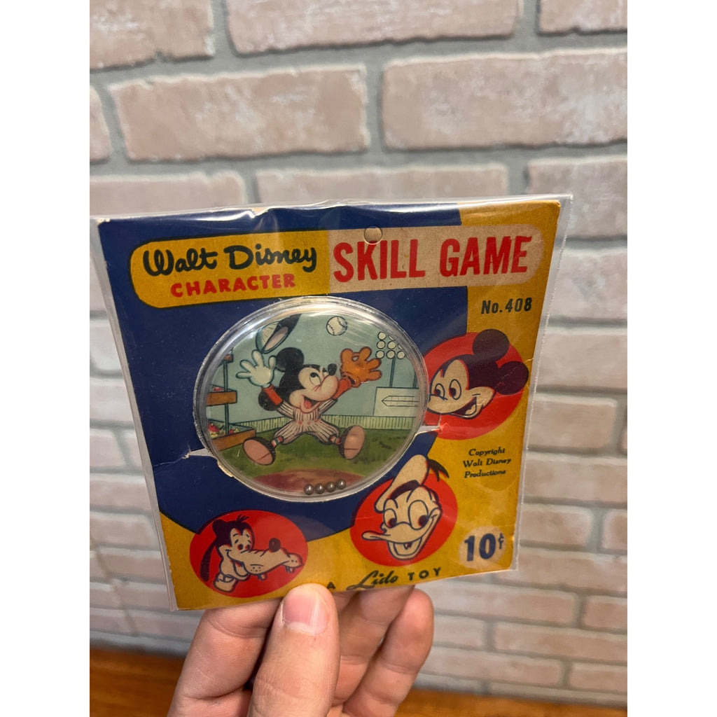 Vintage 1960s Walt Disney Dexterity Games Lido Toy Co Lot (2) Mickey Mouse Duck