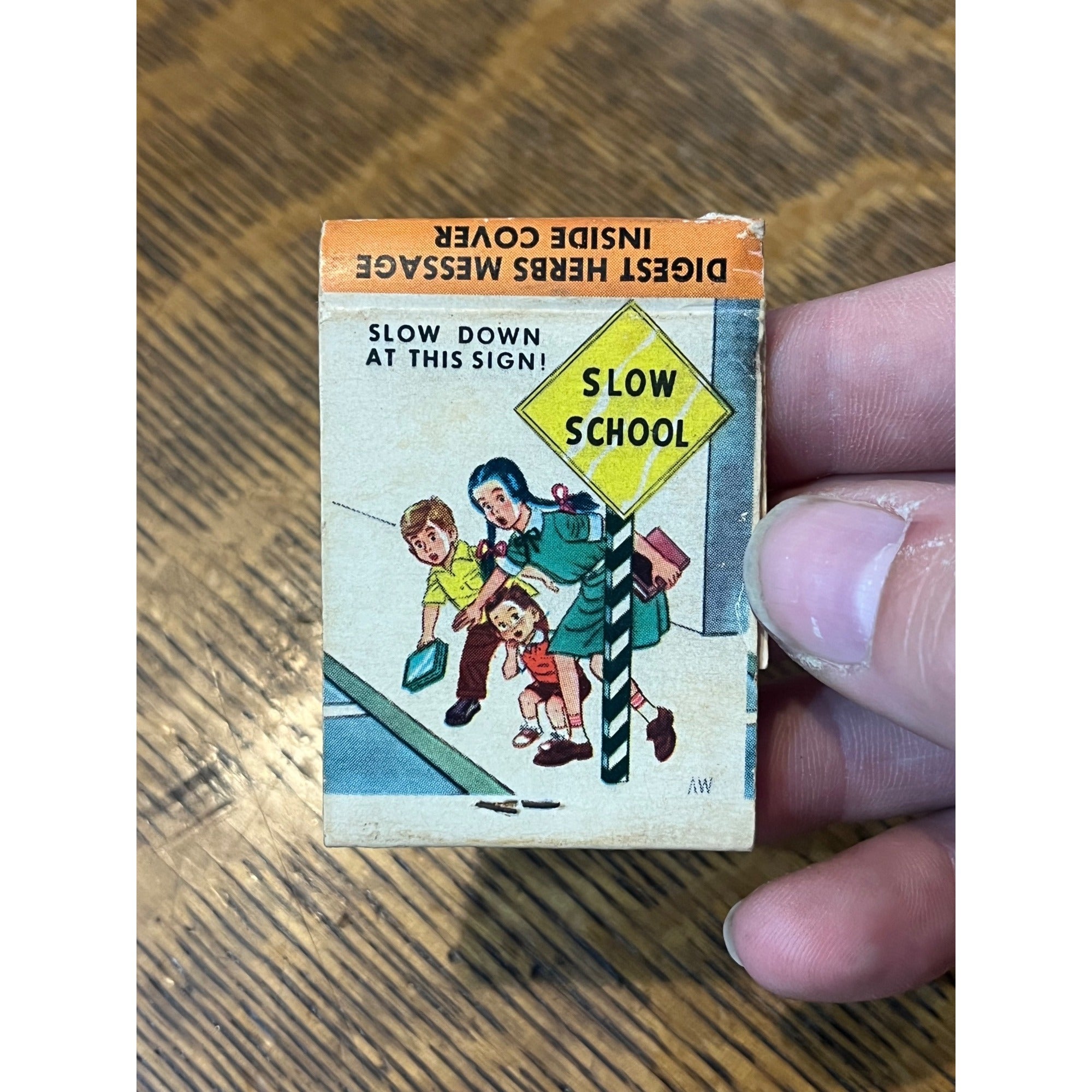 Vintage Empty Matchbook Advertising -Herb's DX Service - Fox Lake, Wis