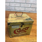 Vintage Cinco Handy Humidor Hinged Tobacco Cigar Tin by Otto Eisenlohr & Bros