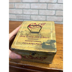 Vintage Cinco Handy Humidor Hinged Tobacco Cigar Tin by Otto Eisenlohr & Bros