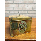 Vintage Cinco Handy Humidor Hinged Tobacco Cigar Tin by Otto Eisenlohr & Bros