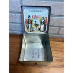 Vintage Cinco Handy Humidor Hinged Tobacco Cigar Tin by Otto Eisenlohr & Bros