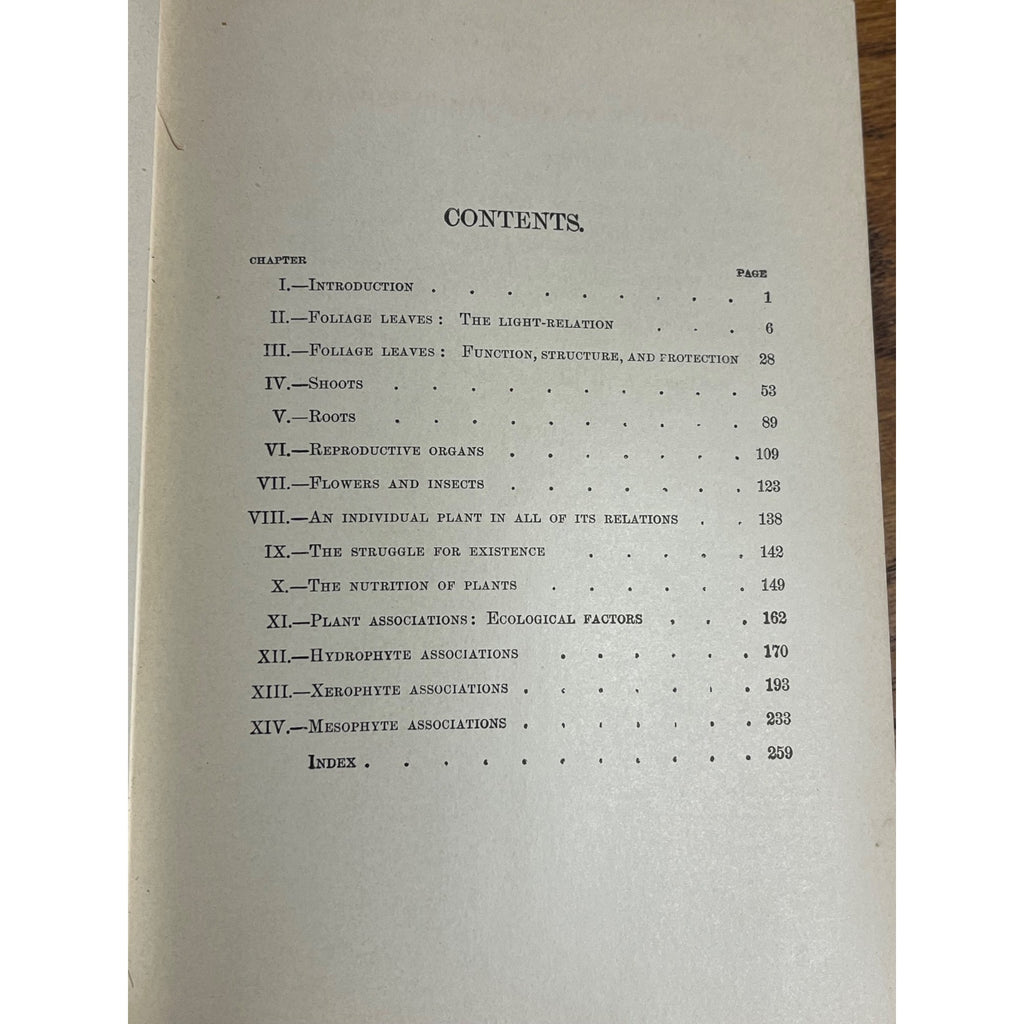 Vintage 1910 Plant Relations Fisrt Book of Botany School Hardcover John Coulter