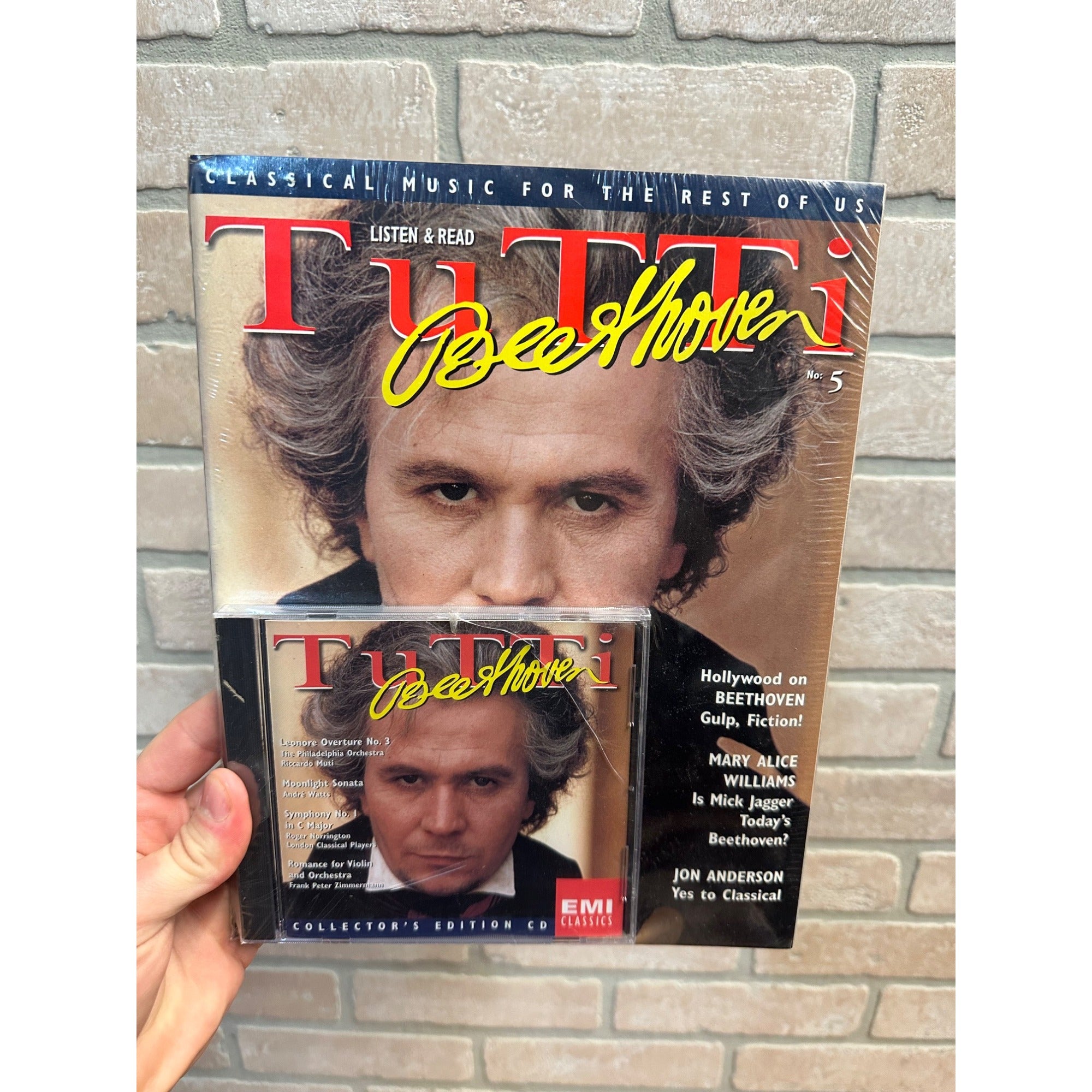 Vintage Listen & Read Beethoven Classical Music Tutti Magazine NEW Sealed + CD