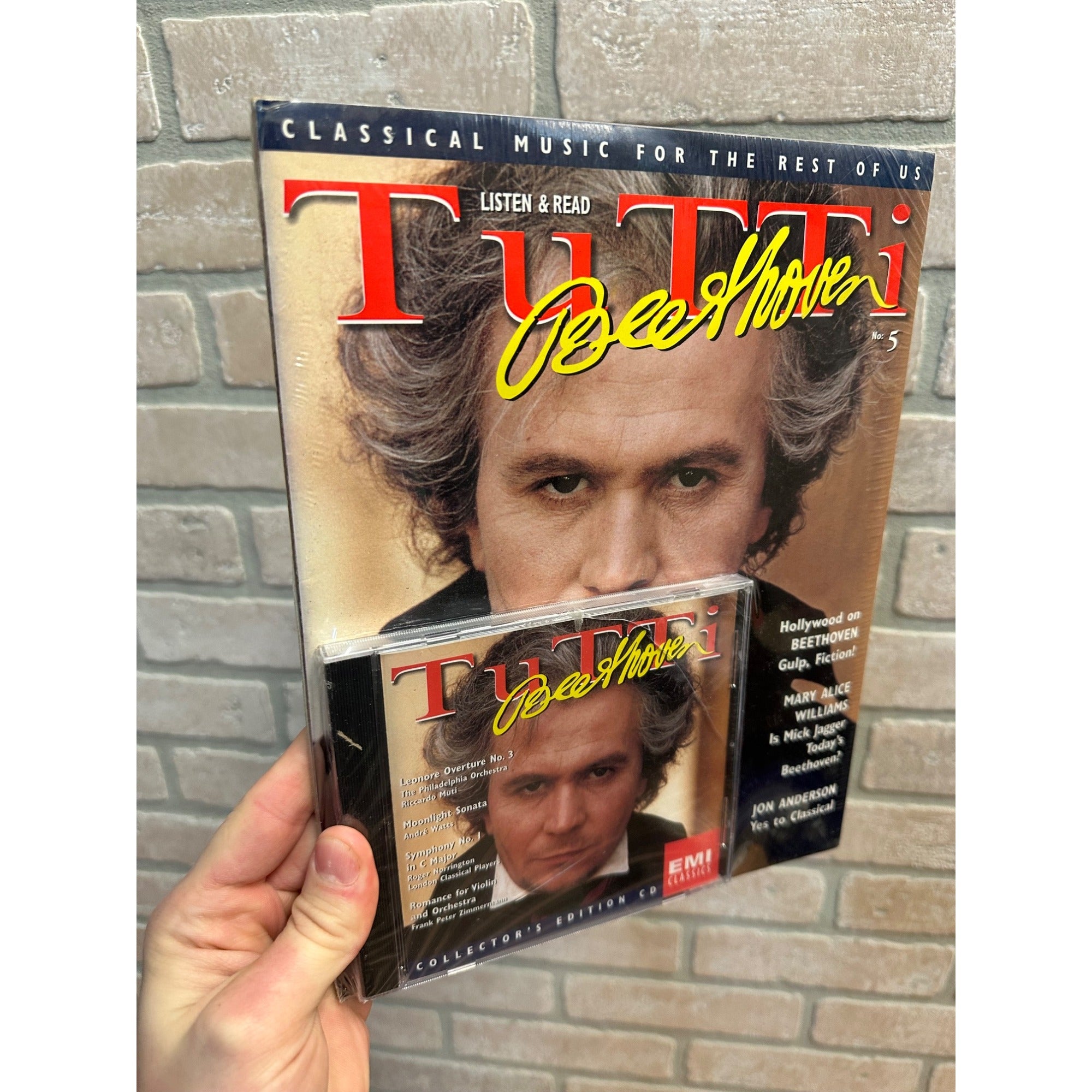 Vintage Listen & Read Beethoven Classical Music Tutti Magazine NEW Sealed + CD