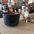 Antique Primitive 1800s Large Solid Copper Apple Butter Cauldron Kettle Pot