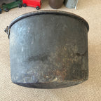 Antique Primitive 1800s Large Solid Copper Apple Butter Cauldron Kettle Pot