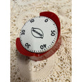 Vintage Mirro Plastic 60-Minute Kitchen Timer Wind Up - Retro Red - Works
