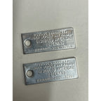 Vintage Pair 1965 Florida License Plate Tag Keychain DAV Mini Disabled Vets 400th
