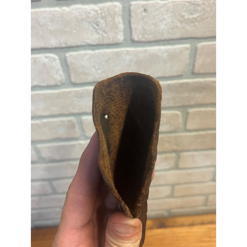Vintage Basketweave Leather Holster Snub Nose Revolver RH S&W Colt Detective 6"