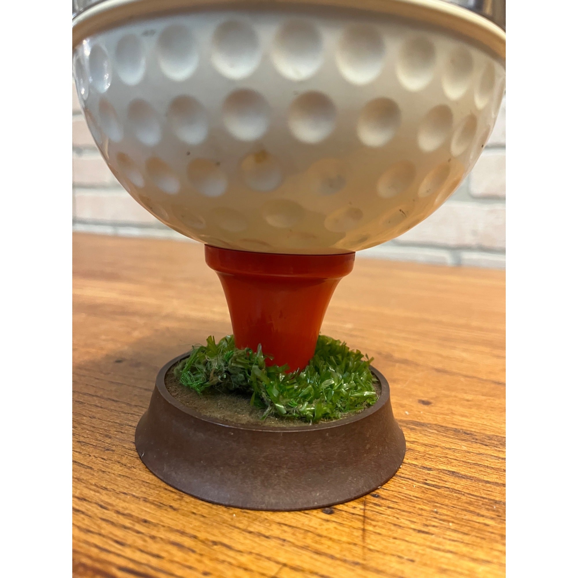 Vintage Spin Ashtray Golfers Golf Ball RARE Mid Century Modern GOLF GIFT Smoker