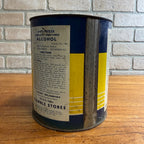 Vintage 1940s Gambles Denatured Alcohol Gallon Advertising Tin Empty Can