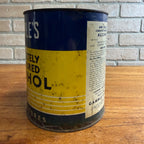 Vintage 1940s Gambles Denatured Alcohol Gallon Advertising Tin Empty Can