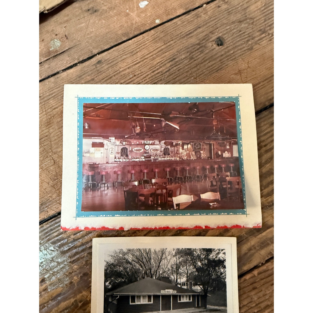 (2) Lucas Silverbrook Resort Tavern Photographs West Bend, Wisconsin 50 years