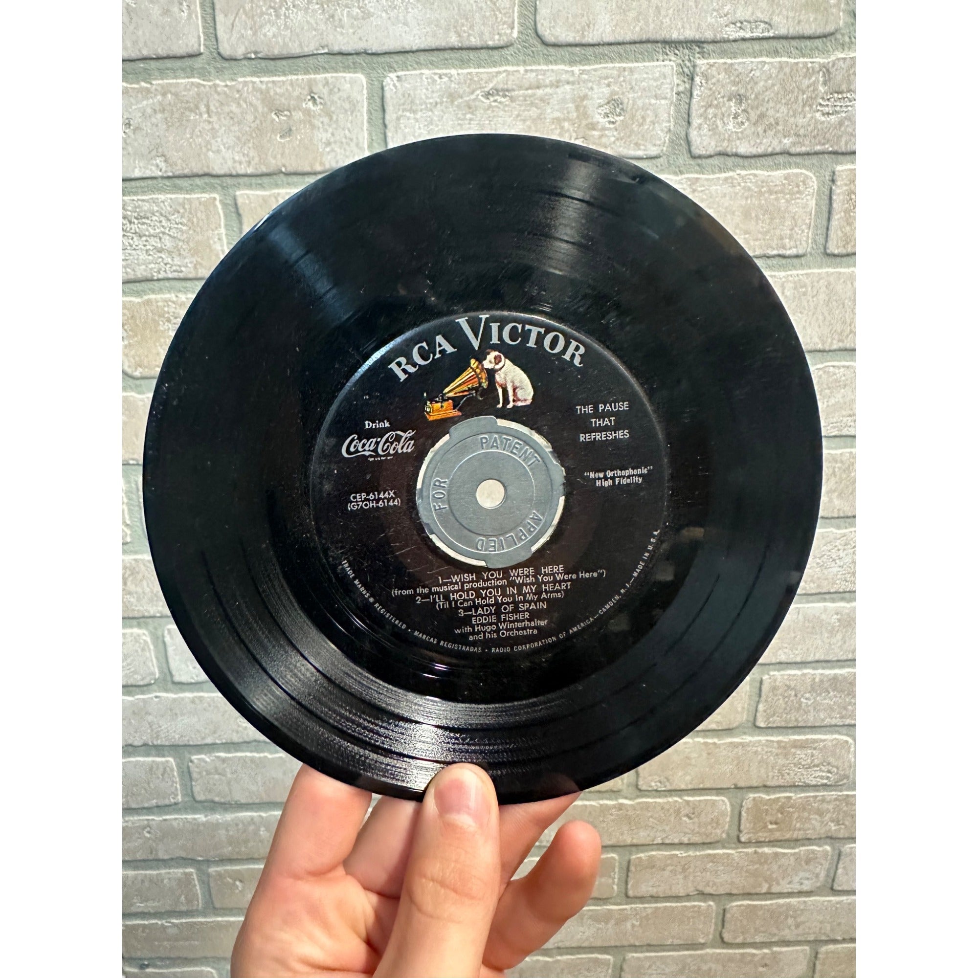 Vintage 1930s Drink Colca Cola Advertising Promo 45rpm RCA Victor Record