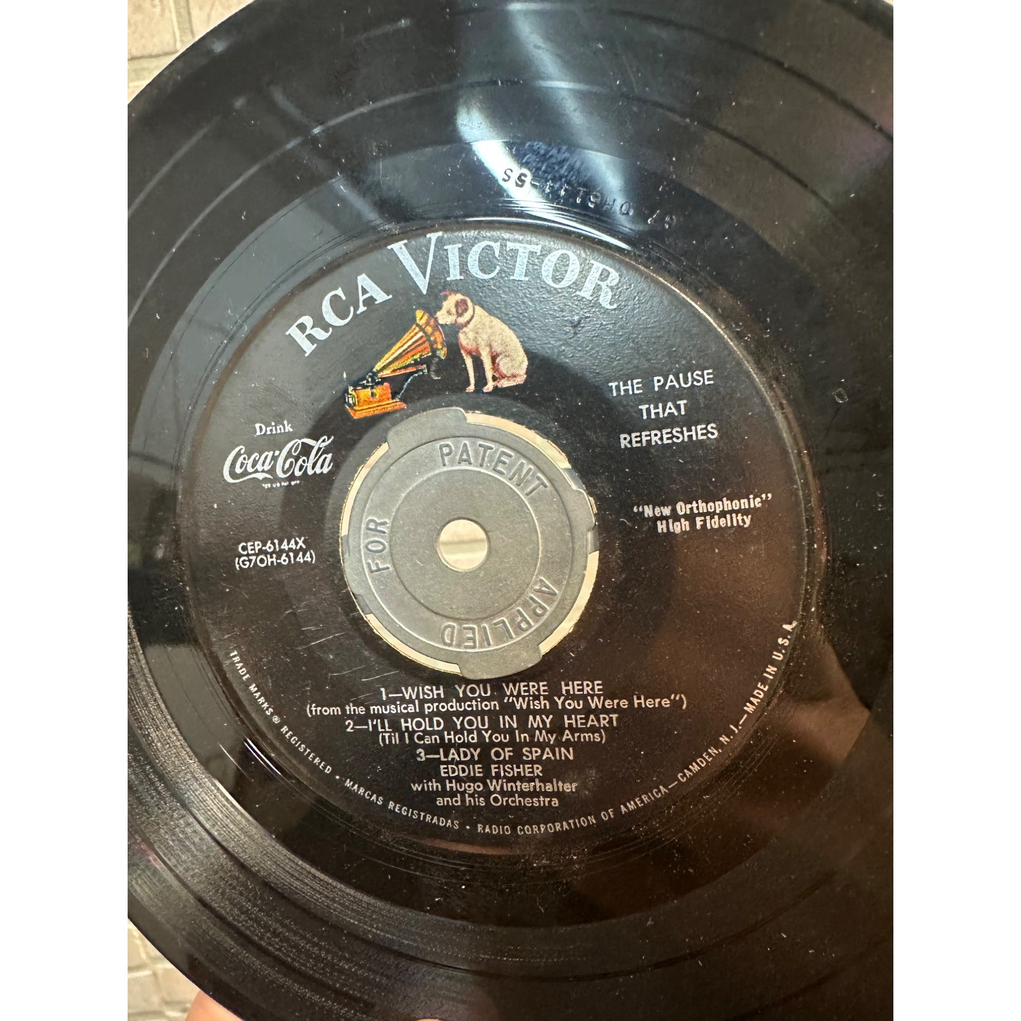 Vintage 1930s Drink Colca Cola Advertising Promo 45rpm RCA Victor Record