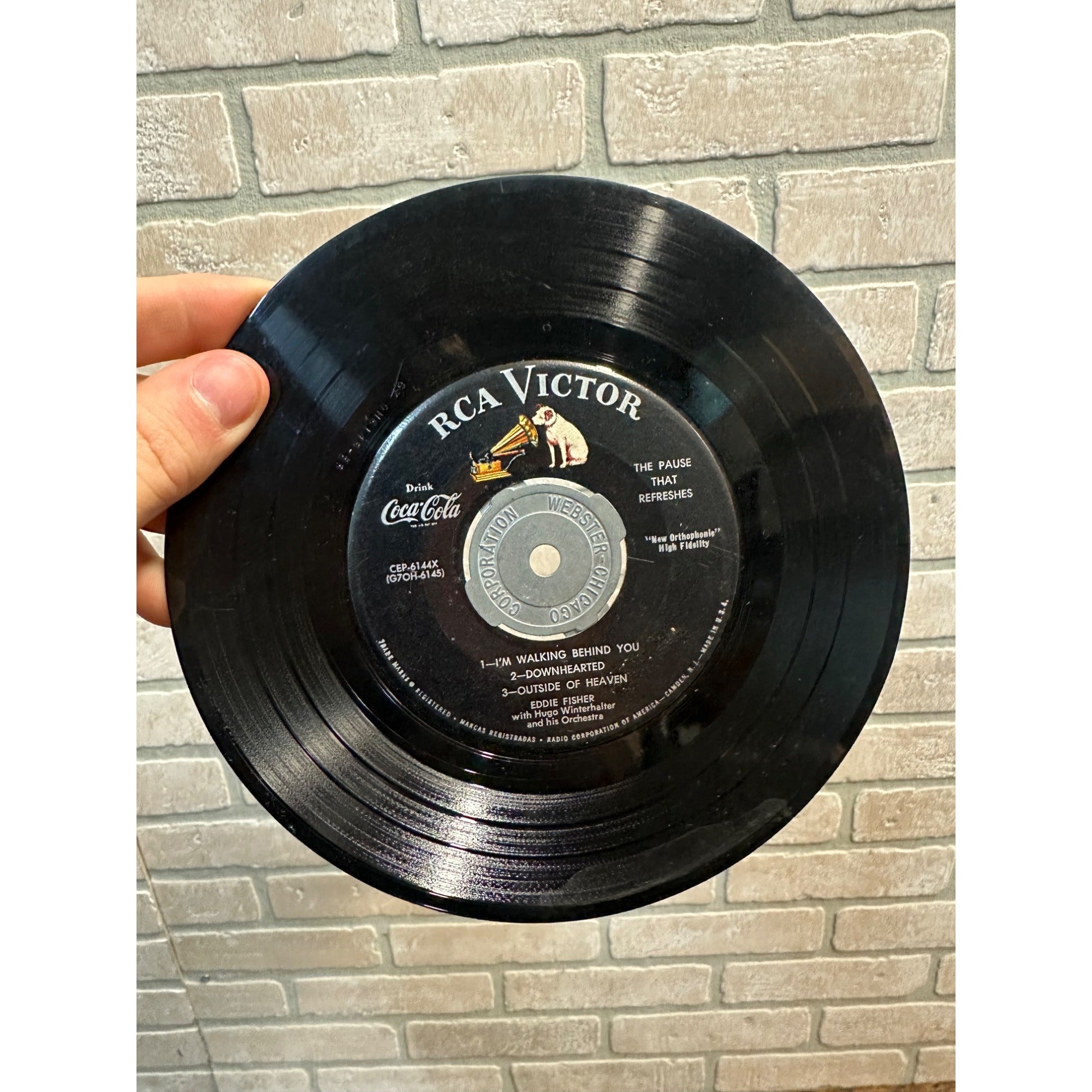 Vintage 1930s Drink Colca Cola Advertising Promo 45rpm RCA Victor Record