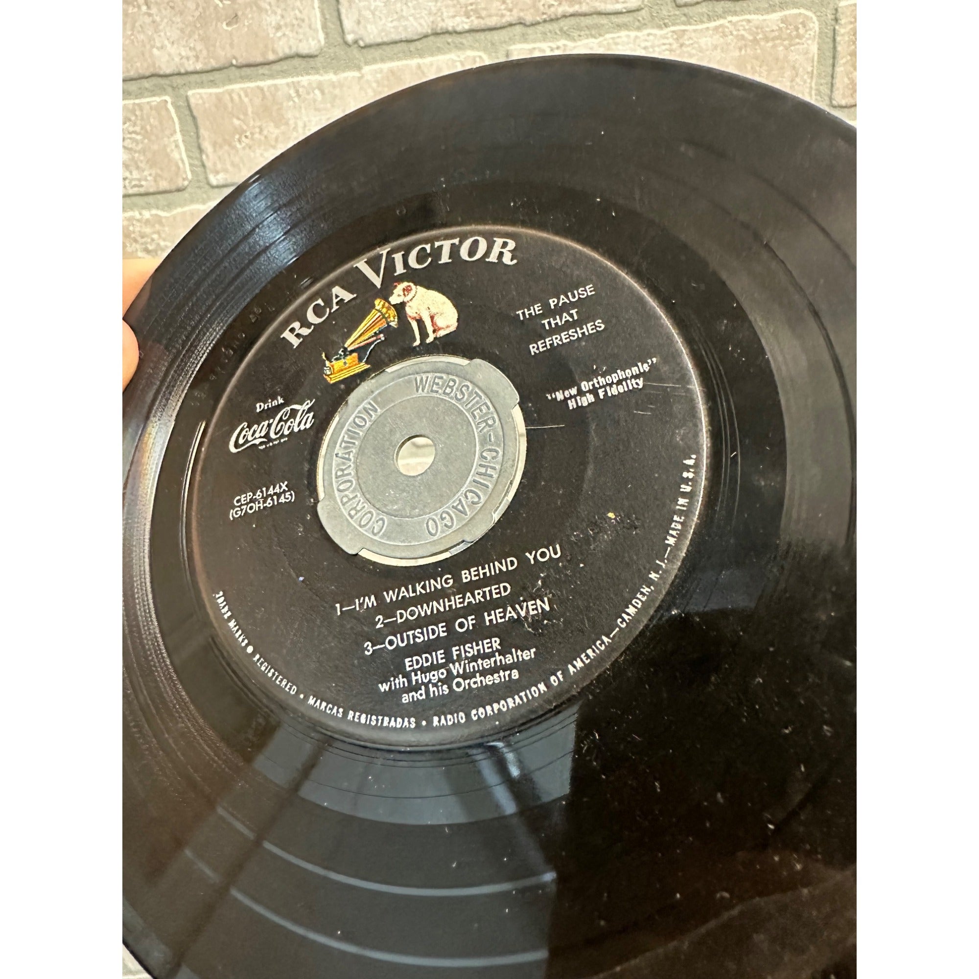 Vintage 1930s Drink Colca Cola Advertising Promo 45rpm RCA Victor Record