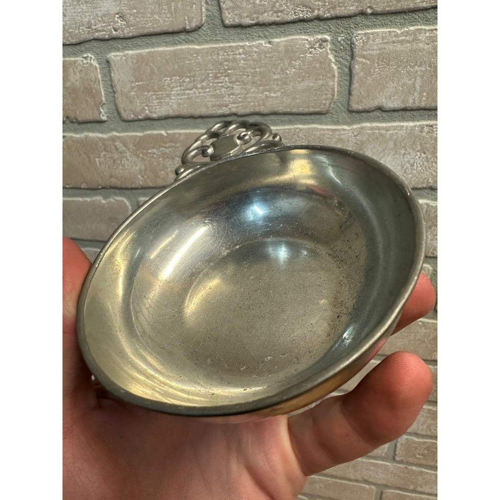 Vintage Pewter Porringer Bowl - KMD Royal Holland Made In Holland 4”