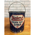 Vintage Staley's Golden Table Syrup Can Tin Decatur Illinois IL Pail Advertising