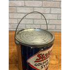 Vintage Staley's Golden Table Syrup Can Tin Decatur Illinois IL Pail Advertising