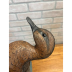 Casey Edwards Blue Wing Teal Hen in Flight Wood Carving Decoy Manitowoc