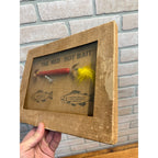Vintage Red Hot Bait Gerhardt Tackle Co. Advertising Fishing Store Display Sign