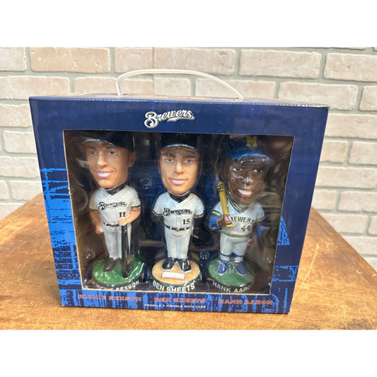 Milwaukee Brewers Bobbleheads 2002 Collectors Series Pepsi Mail In Set NIB