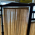 Art Deco Oak Upholstered 3 Paneled Room Divide Divider Decor