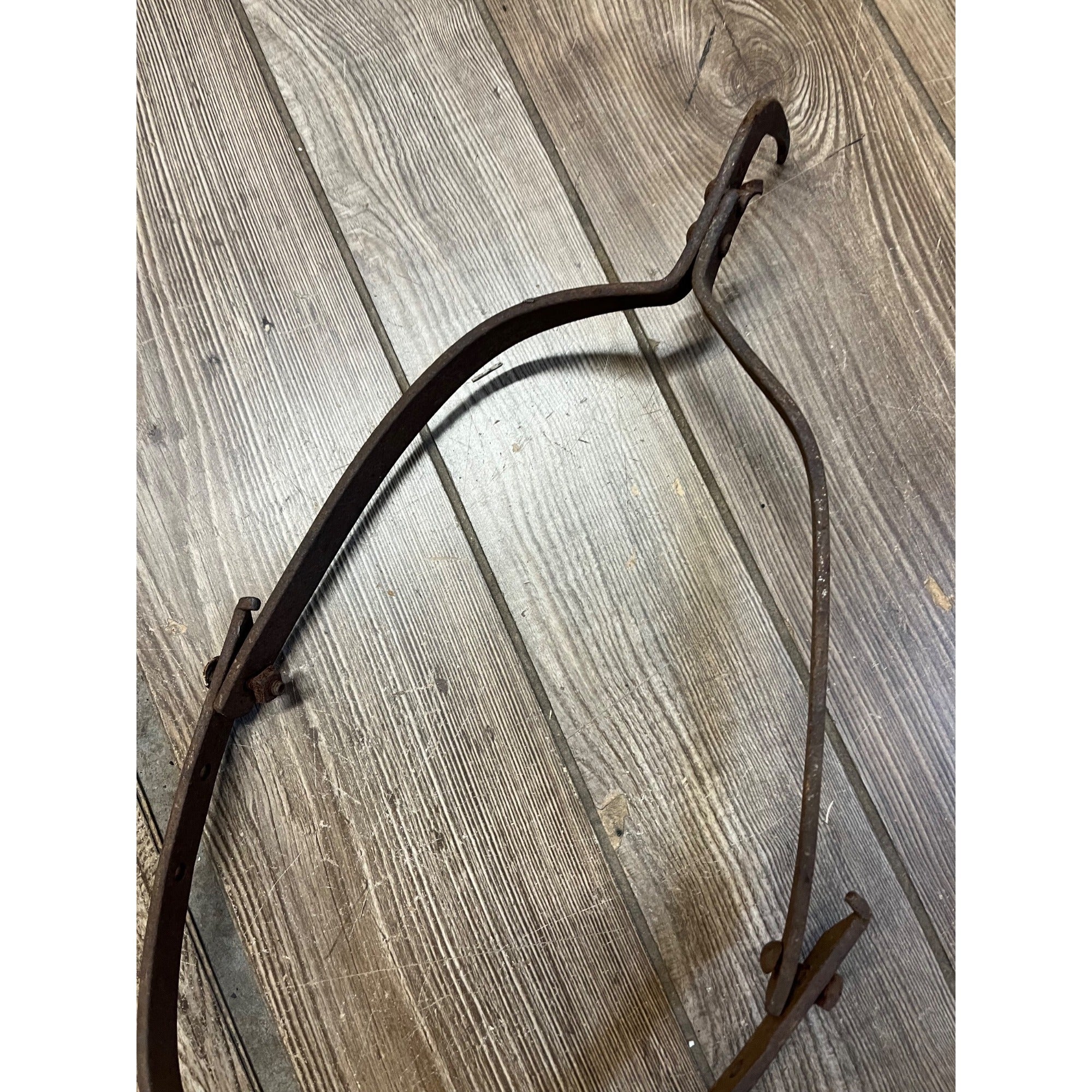 Antique Metal Cow Neck Yoke Cattle Equipment Fence Saver Rustic Country Decor