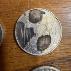 (4) DENMARK 2 KRONER SILVER 1930 & 1945 CH BU CHRISTIAN X 60TH BIRTHDAY
