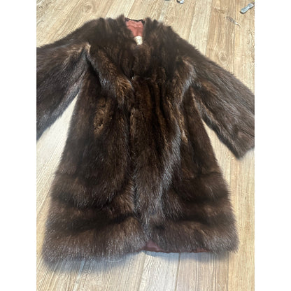 Antique Early 1900s Genuine Bear Fur Jacket Coat Mens Unisex John T. Shayne