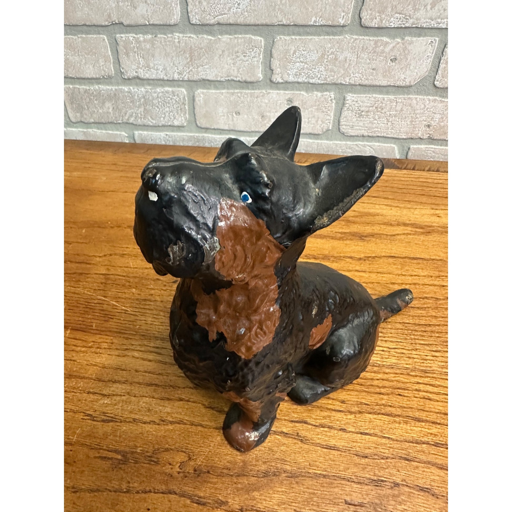Rare Antique Cast Iron Scottie Terrier Dog Door Stop Spencer Foundry Hubley