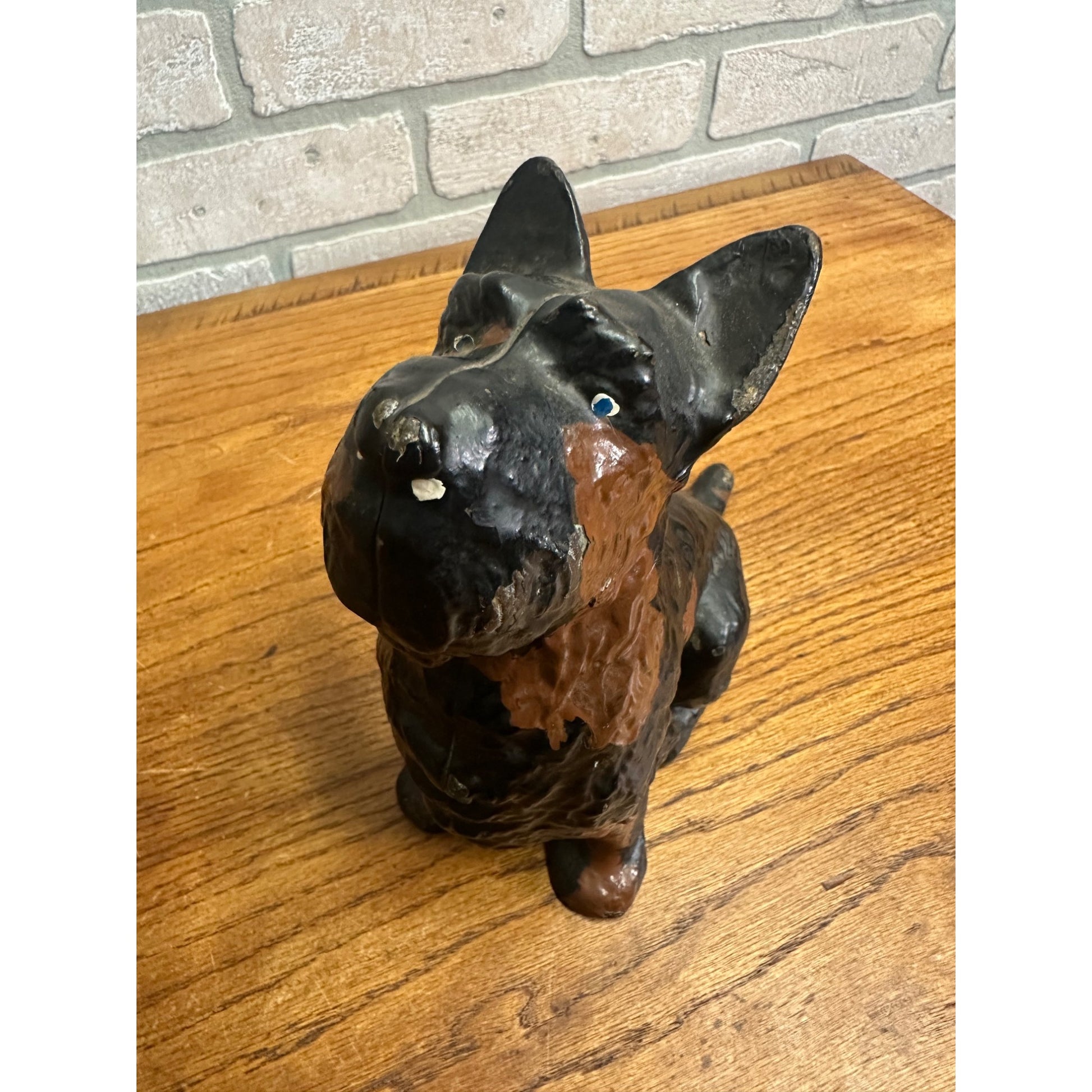 Rare Antique Cast Iron Scottie Terrier Dog Door Stop Spencer Foundry Hubley