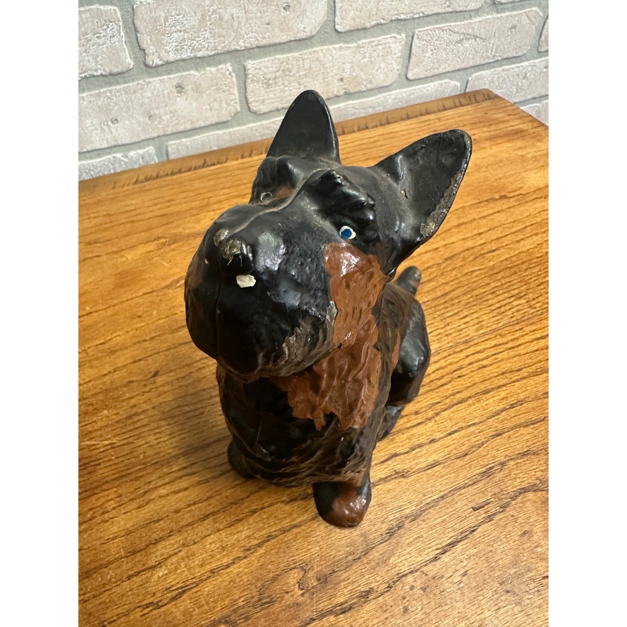 Rare Antique Cast Iron Scottie Terrier Dog Door Stop Spencer Foundry Hubley