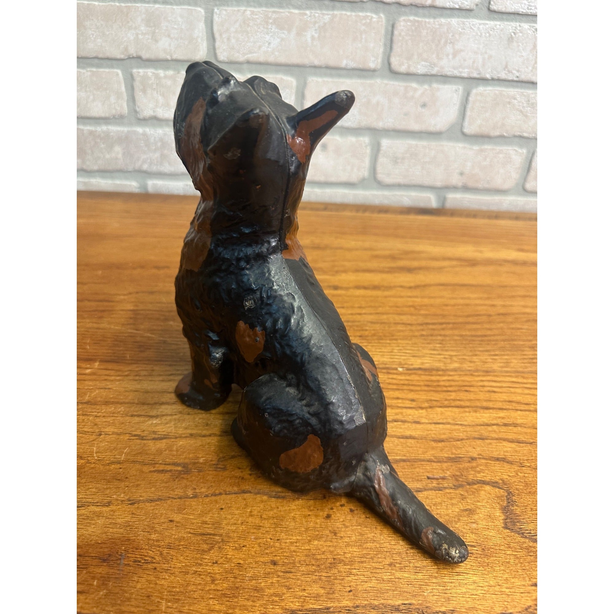 Rare Antique Cast Iron Scottie Terrier Dog Door Stop Spencer Foundry Hubley