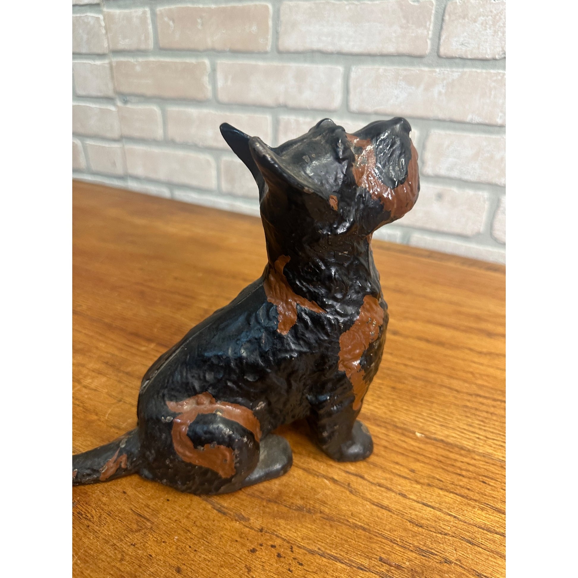 Rare Antique Cast Iron Scottie Terrier Dog Door Stop Spencer Foundry Hubley