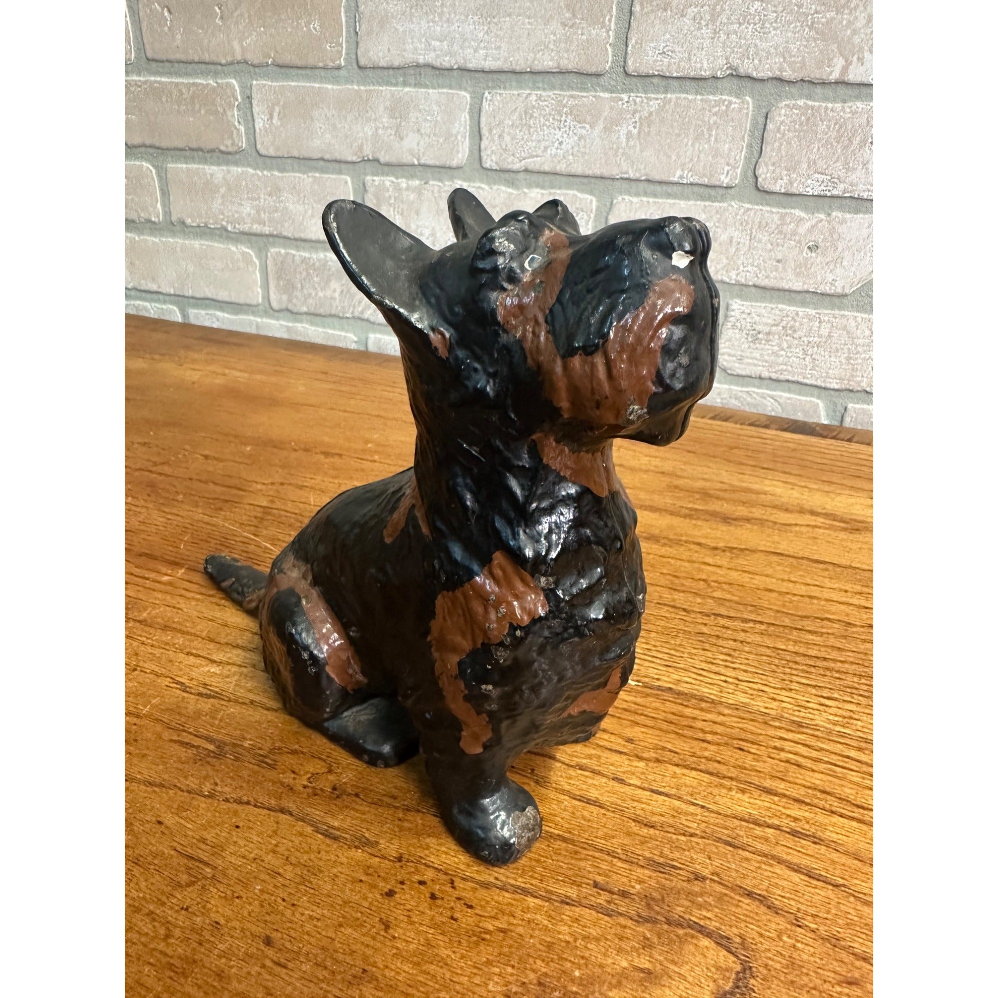 Rare Antique Cast Iron Scottie Terrier Dog Door Stop Spencer Foundry Hubley